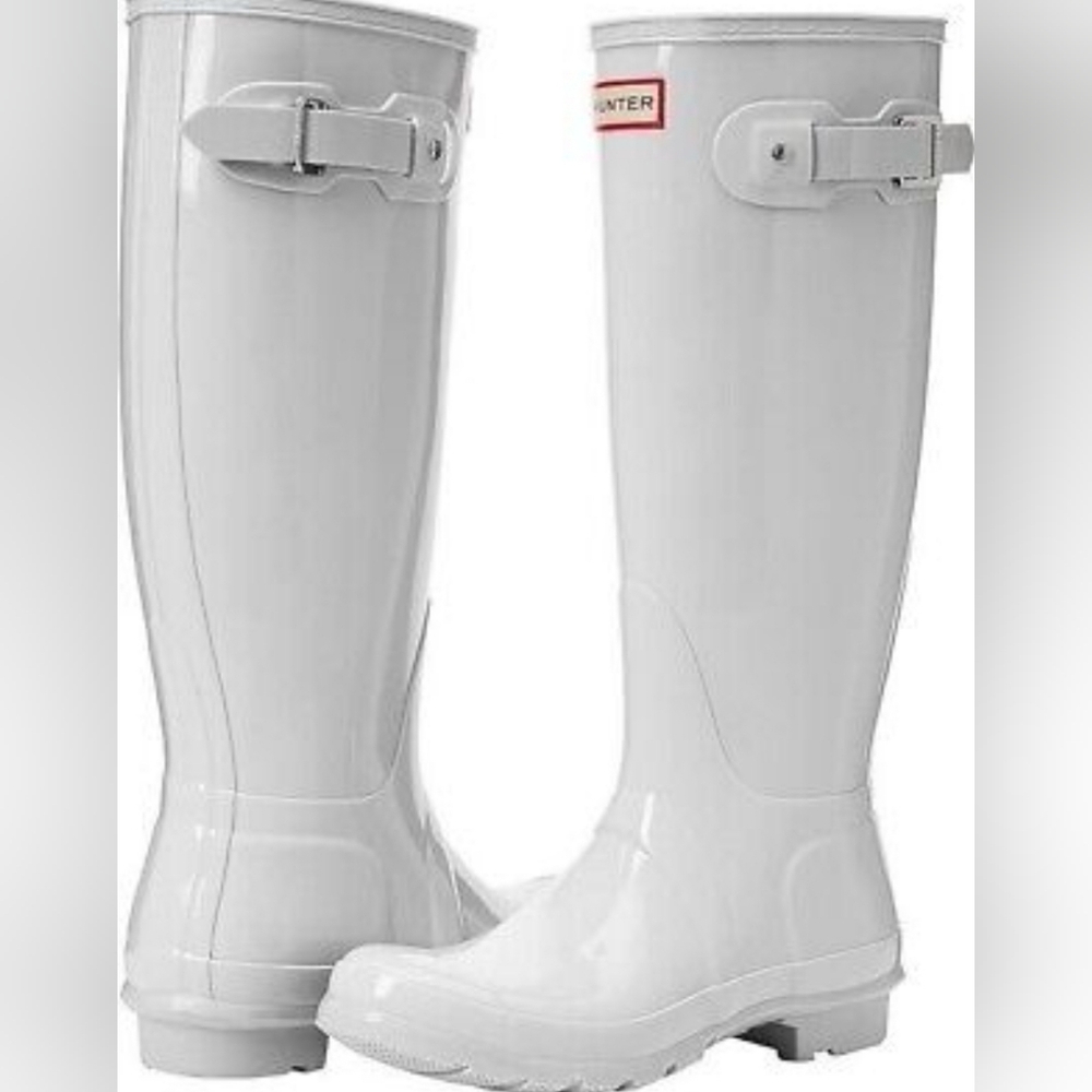 Hunter Women's White Rain Boots